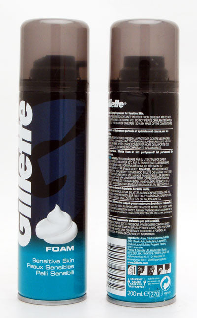 Buy Gillette Shave Foam Sensitive 200ml - Premium Quality Toiletries Online - Product Image Buy Gillette Shave Foam Sensitive 200ml - Premium Quality Toiletries Online - Product Image